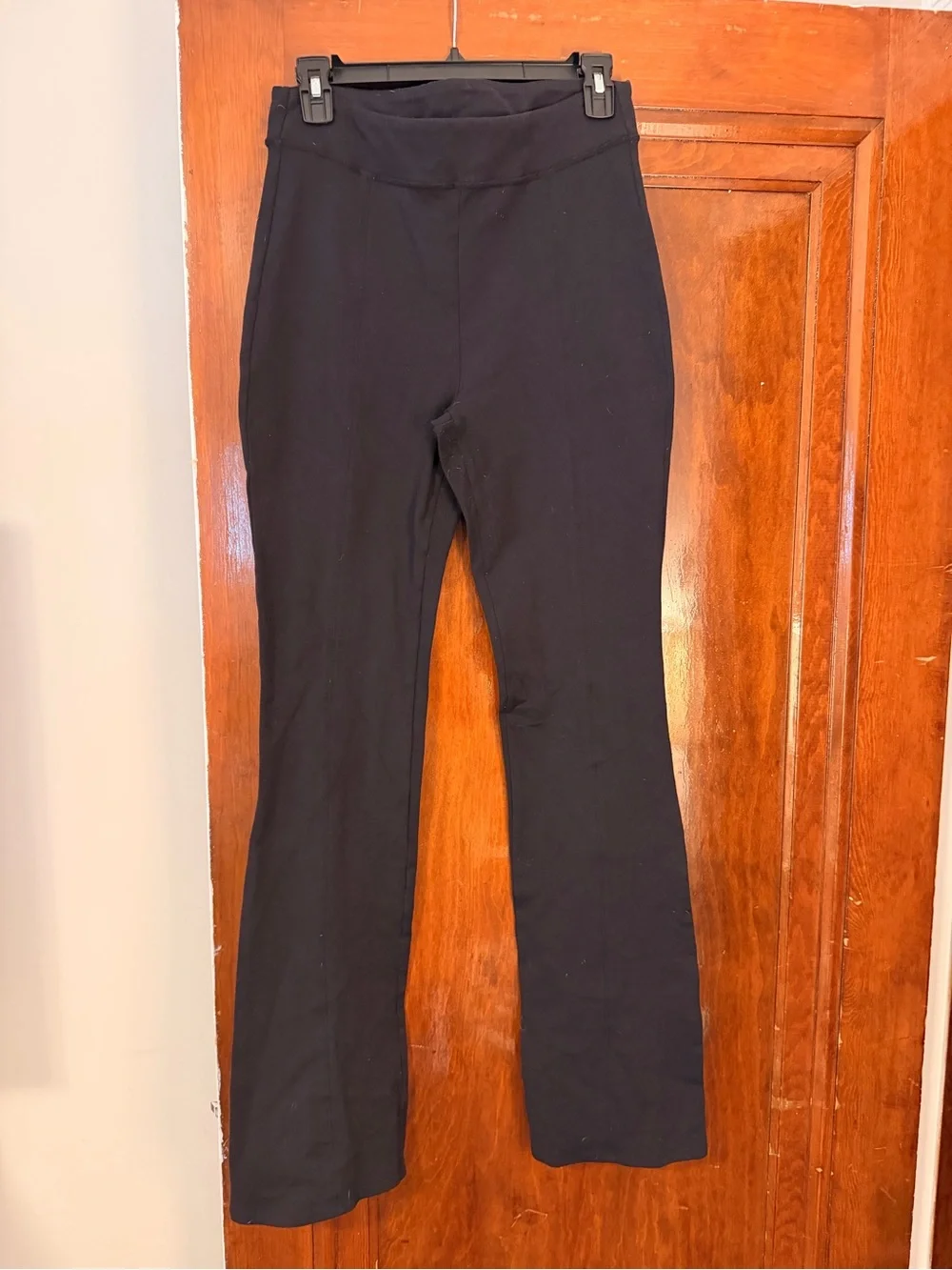 ALO Yoga Black Kickback High-Rise Flare Leggings